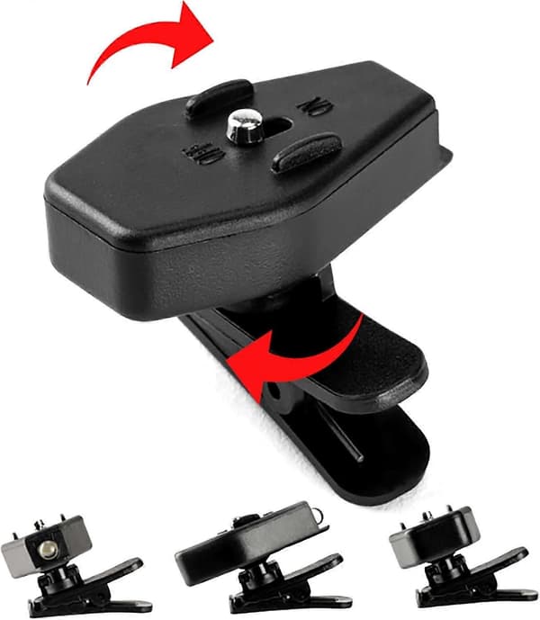 【BQ】Small LED Clip-on Light for Glasses, Rechargeable LED Lamp, Compact Size, Compatible with Most Glasses Frames, 1 Pair