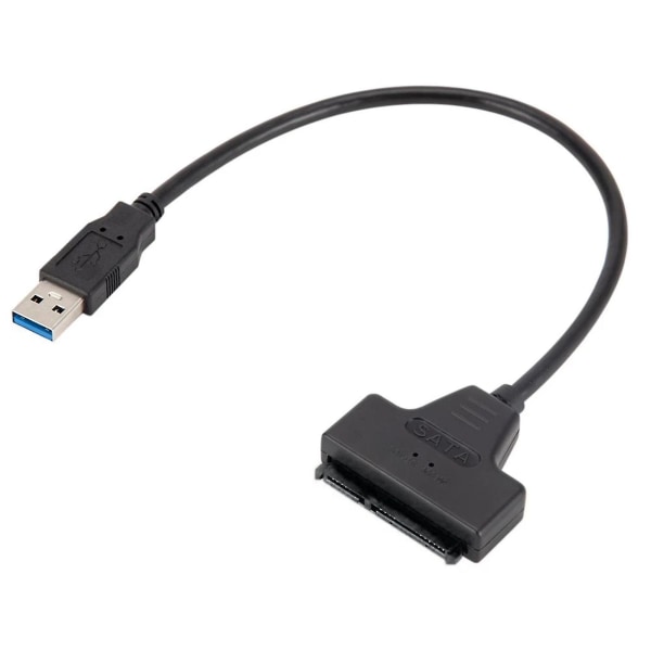 Kiintolevysovitin USB 3.0 - ulkoinen Sata-muunnin kevyellä 2,5 tuuman kovalevyn datakaapelilla