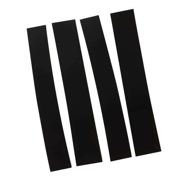 4 stk 4D-stil søyleposttrim, blank svart speiloverflate, søylelistklistremerke, erstatning for Escalade 2007‑2014