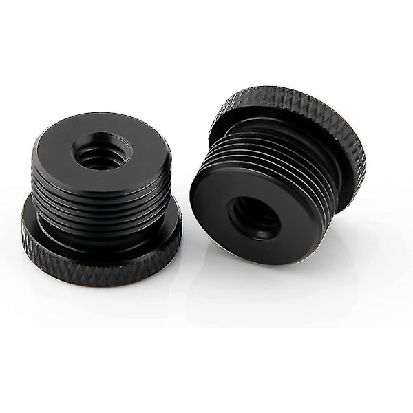 2 stk mikrofonstativadapter 1/4 hun til 5/8 hanskrue gevindadapter Stativskrue
