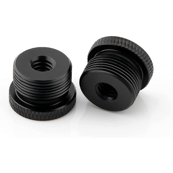 2 stk mikrofonstativadapter 1/4 hunn til 5/8 hann skrue trådadapter stativ skrue