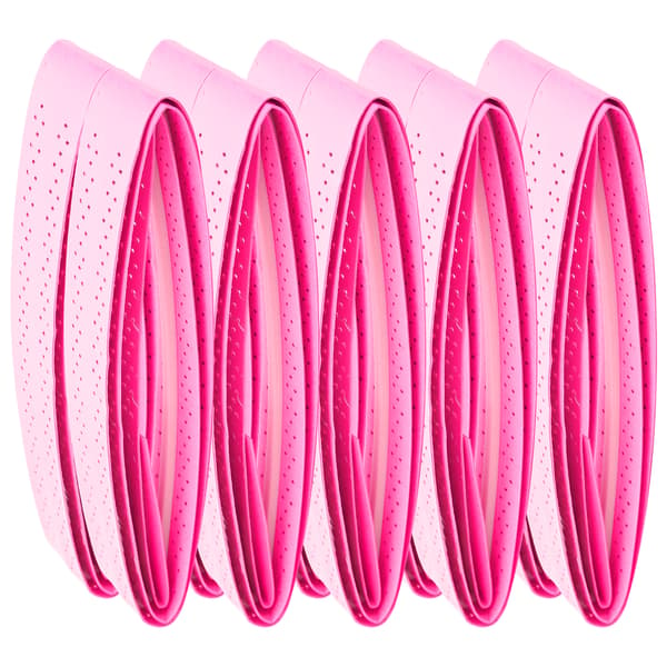 Fluorescerande Rosa Badmintonracket Overgrip Perforerad Halkskydd Svettband