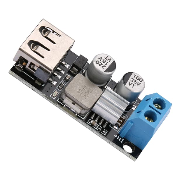DC-DC Spenningsnedtrappingsmodul 12V 24V 6V-32V til 5V QC3.0 USB Hurtiglading