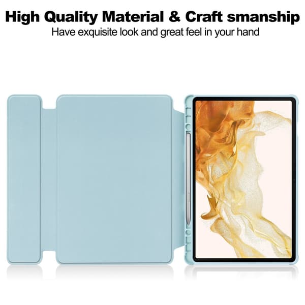 【BQ】Galaxy Tab S9 Plus Etui 360° Rotation Hybrid Blå 429