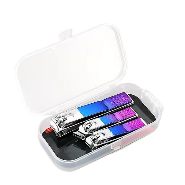 Gradient Nail Clipper Nagel Clipper Nagel Clipper Set 3 delar Nail Art Tool Set Partihandel Yangjiang Beauty Tool Boxed