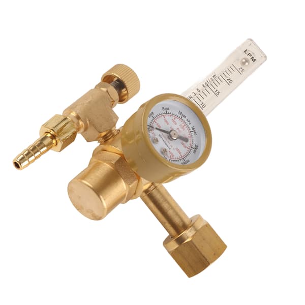 Argon Regulator Manuell Justering Sveise Gass Flowmeter Trykkmåler Reduksjonsventil