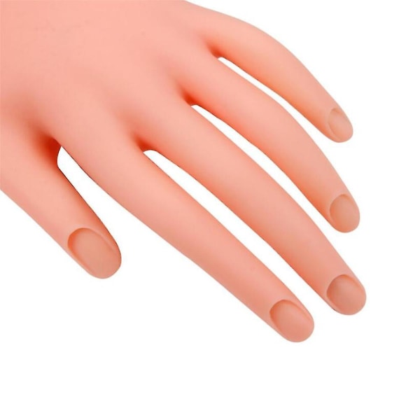 Övningshand för akrylnaglar Nail art Hand Mjuk träning Display Modell Händer Flexibel silikonprotes manikyr nagelverktyg
