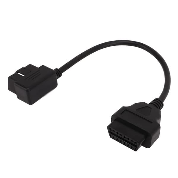 OBD2 Adapterkabel Fleksibel Stabil Forbindelse 16-polet Han til Hun Forlængerkabel til Bil