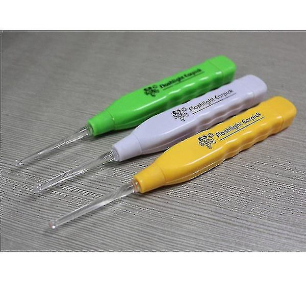 Blinkende lys Led ørevoksfjerner Curette Cleaner Earpick Tool