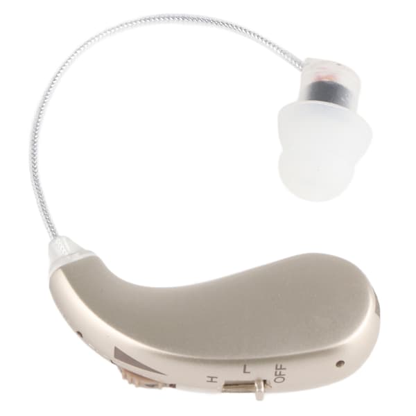 BX 06 Oppladbar Ørelydforsterker Ergonomisk Passform Sølv