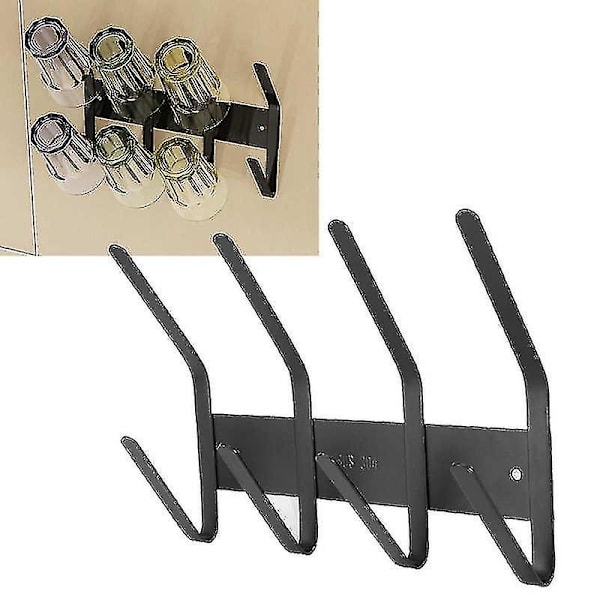 Hhcx-kitchen Organizer Hanger Stainless Steel Wall Mounted Cup Holder Mugs Storage Rack Hanging