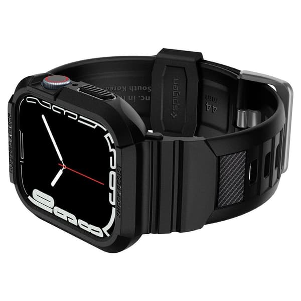 【BQ】Spigen Apple Watch 44/45 mm Case/Strap Rugged Armor 'Pro' Black 50