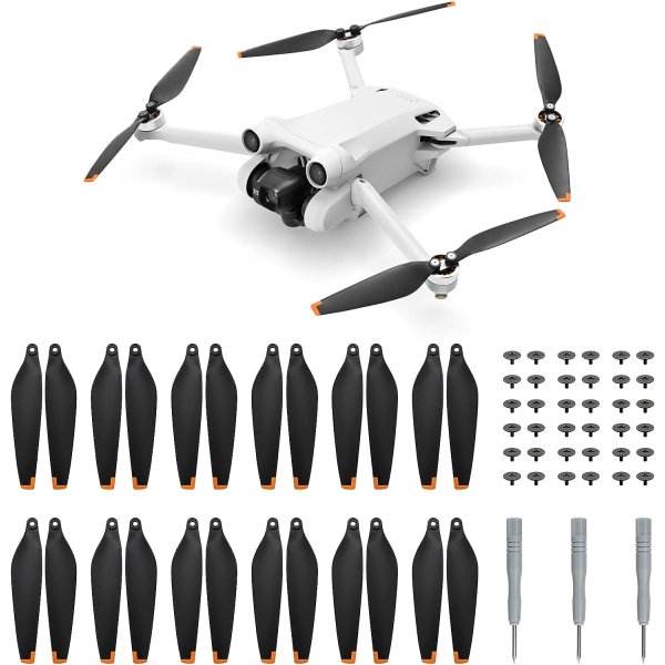 24 stykker Mini 3 Pro PC Propeller, Drone Propeller Kompatibel med Sort