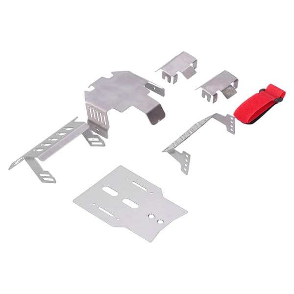 Rostfritt Stål Chassi Pansar Botten Skyddsplatta för Traxxas TRX4 82056 4 RC Bil