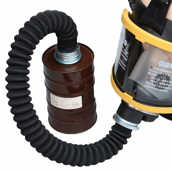 0,5M Gummi Gasmask Slang Slanganslutning mellan gasmask och filterpatron