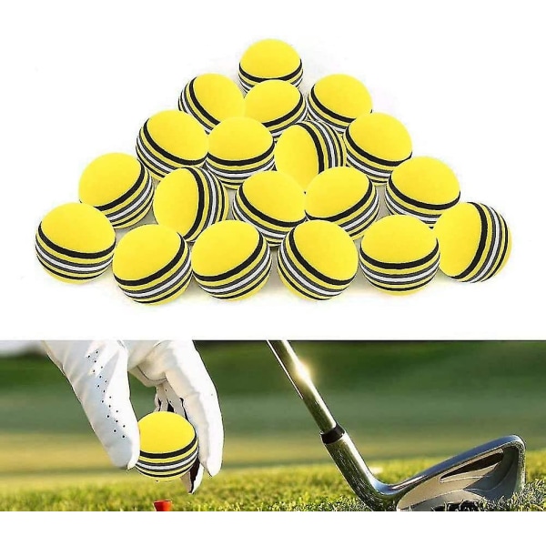 20 st Foam Golf Practice Balls - Sponge Golf Training Ball Rainbow Sp