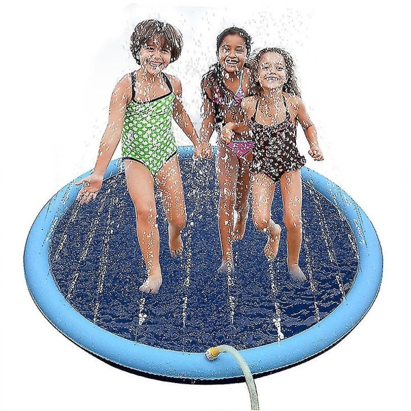 Spela Kylning Pet Sprinkler Matta Pool Utomhus Uppblåsbar Vatten Spray Pad 170cm