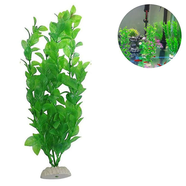 3 stk Store akvarieplanter Kunstige plastik akvarieplanter Høj A