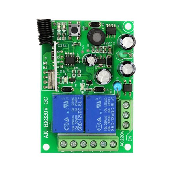 Relæ fjernbetjeningsmodul 433mhz sendermodtager med fjernbetjening Ac85v-250v til 16 fjernbetjeninger