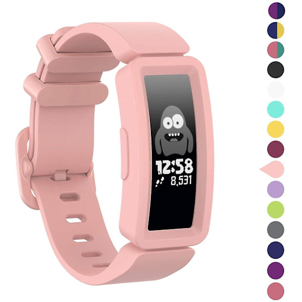 3 st band som är kompatibla med Fitbit Ace 2 för barnmjuk färgglad silikon
