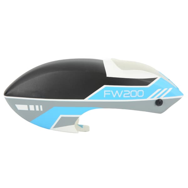 RC Helikopter Hoveddæksel Canopy Shell til Fly Wing FW200 Fjernstyret Helikopter Blå