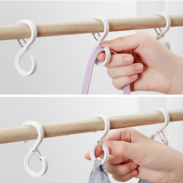 S Hooks For Hanging,safety Buckle Design Heavy Duty Metal Black S Hook