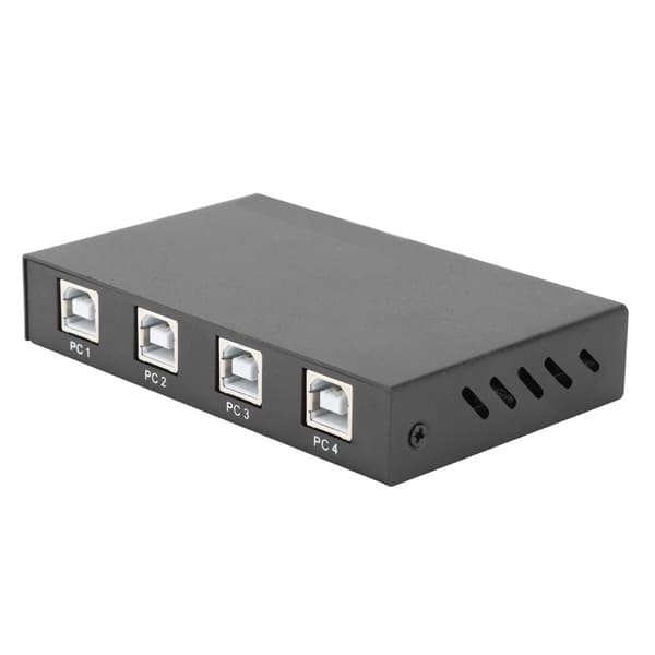 USB2.0 4-ports tastatur- og mus-switch til Windows Linux