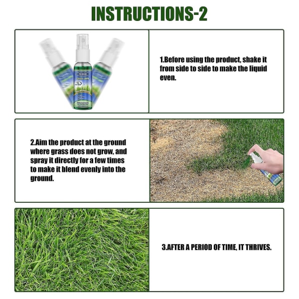 Græsvækst flydende græsplænespray Forbedrer vækst Hurtigtvirkende formulering til hjemmeplæne og steder med