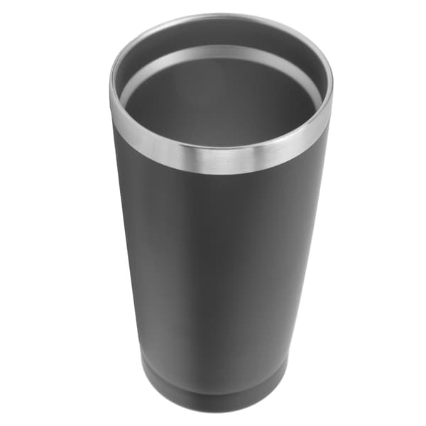 Rustfri stål isoleret kaffekrus 20oz sort til varme og kolde drikke