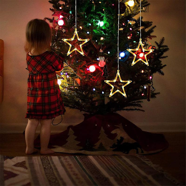 LED Christmas Decorative Lamp Snowman Santa Claus Window Star Lamp