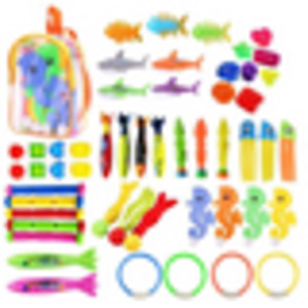 34 pakke dykkeringe til undervandsdykkeraktiviteter Legetøj til børn