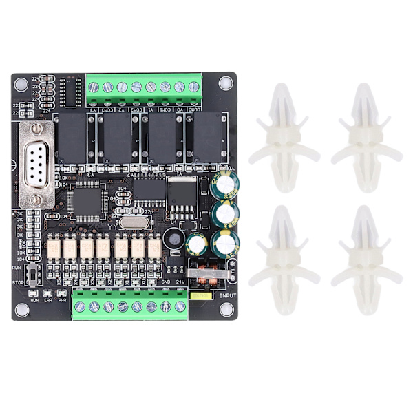 PLC Controller Programmerbart Industrielt Kontrolkort Relæudgang DC 24V FX1N‑10MR
