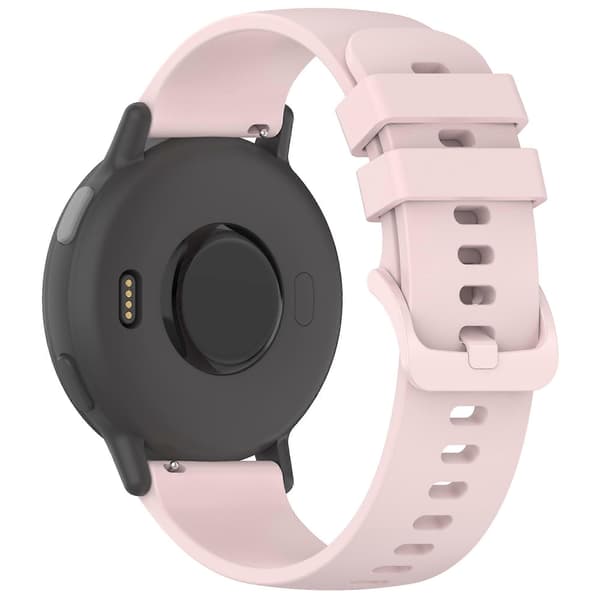 【BQ】For Garmin vivoactive 5 Silicone Strap 20mm Quick Release Replacement Band Rose Pink
