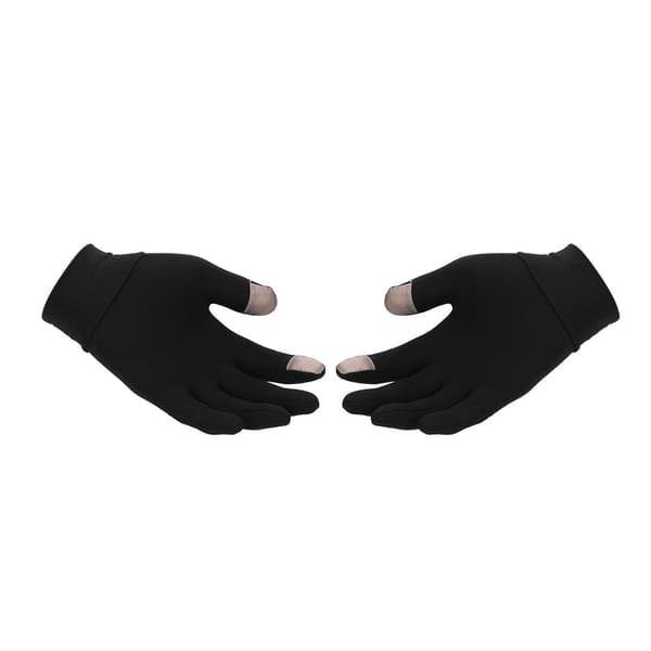 BOODUN Lycra Vinter Cykelhandsker Fuld Finger Touch Screen Varme Vindtætte Sorte