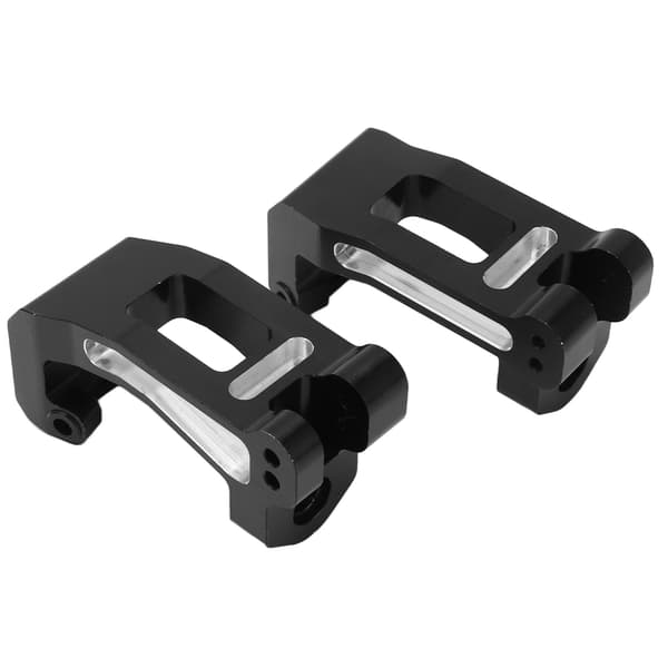 2 stk. Aluminium Legering Front Caster Blok C Hub 1/8 til Traxxas Sledge Cart 95076 Sort