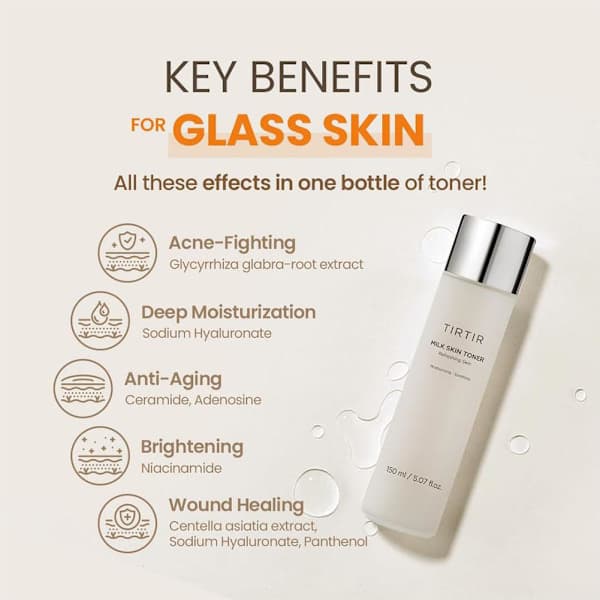 【BQ】TIRTIR Milk Skin 150ml Highly Moisturizing High-Concentration Toner Authentic U4K1
