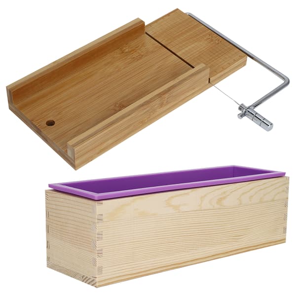 DIY Håndlaget Såpe Brød Lage Form Kutter Sett Kjøkkentilbehør