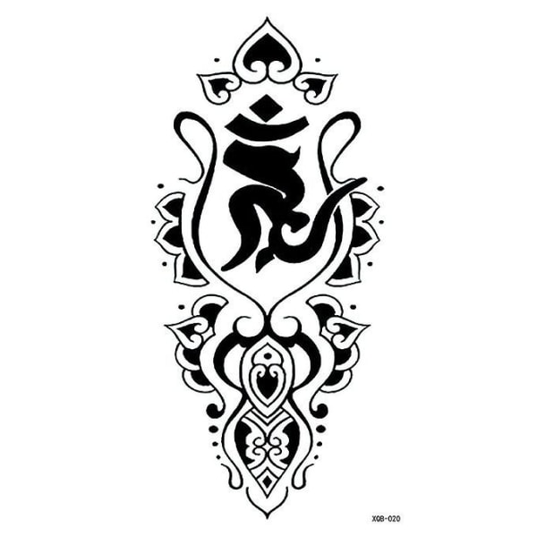 Lille Full Arm Totem Symbol Vandtæt Tatovering Sticker Fashion Smuk