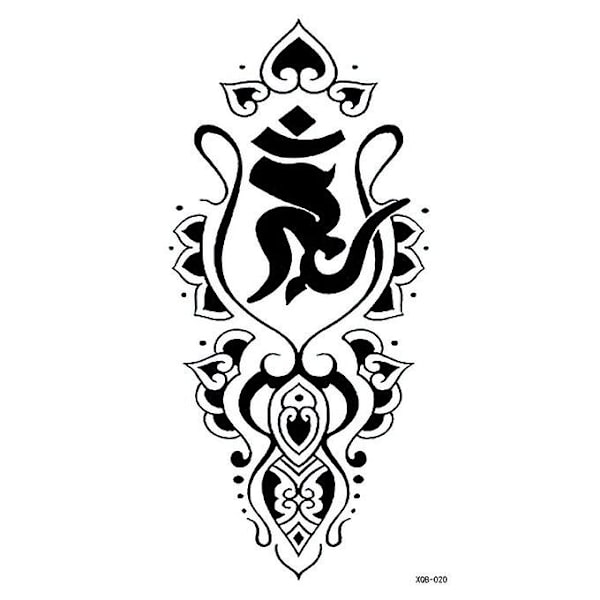 Liten Full Arm Totem Symbol Vattentät Tatuering Sticker Mode Vackert