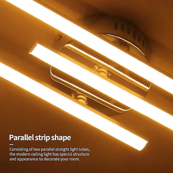 Led loftslys, 21w Moderne Parallel Strip Design Loftslysekrone