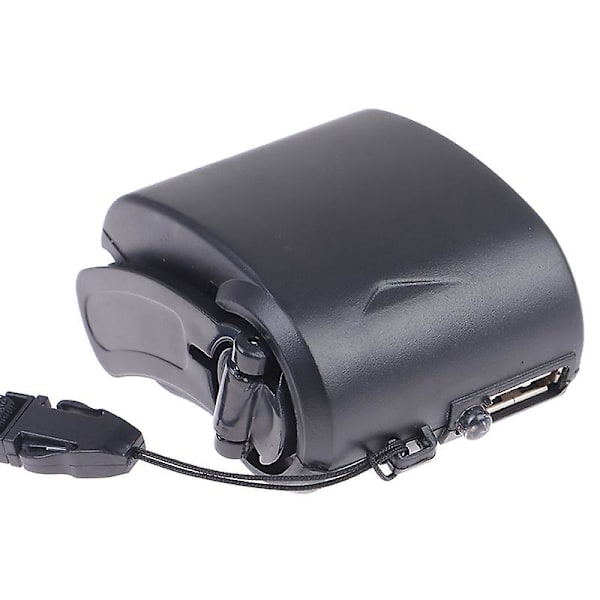 Miniladdare Handvev USB Mobiltelefon Utomhus Nödcamping Vandring Edc Reseladdare Campingutrustning Överlevnadsverktyg Black
