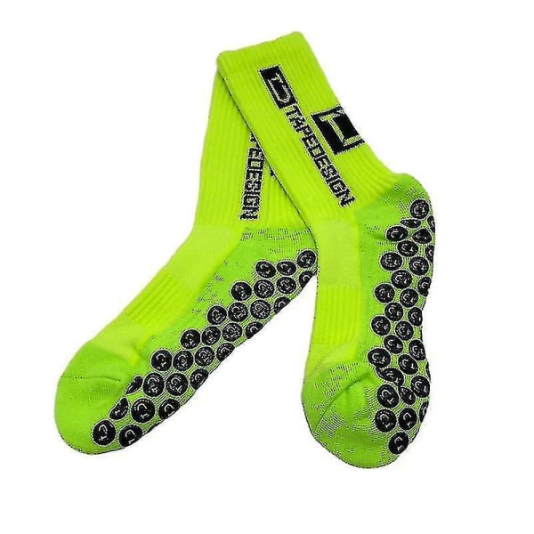 A Pair Anti Slip Soccer Socks For Athletic Running Socks Fluorescein