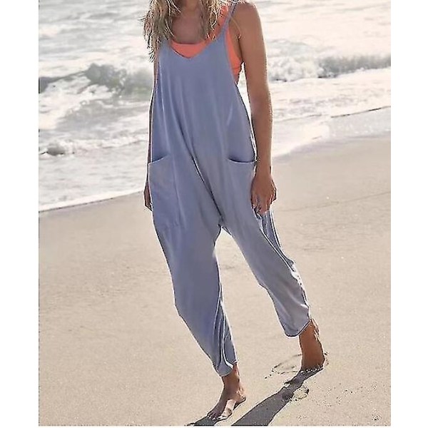 Ny Free People Movement Dam Hot Shot One Piece Light Blue L