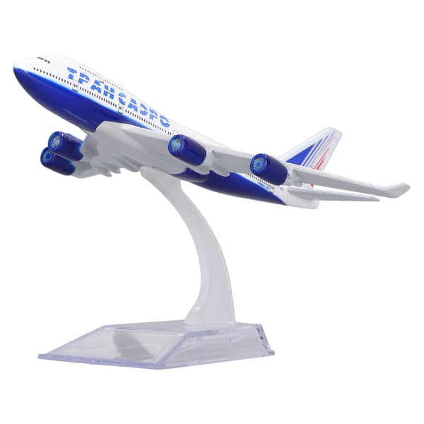 747 Legering Flyvemaskine Model Høj Stimulerende Fly Dekoration Model med Display Base Holder