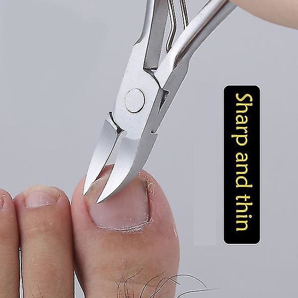 Tånagelklippare Set Tjocka inåtväxta tånaglar Precisionsnagelverktyg Saxblå Blue