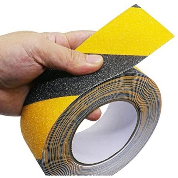 Halkskyddstejp för trappor Förpackning med 3 rullar - Svart och gul - 5 cm x 10 m - Högt grepp