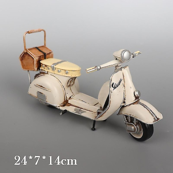 Vespa Scooter Model Vintage Simulering Motor Car Die-cast Statisk Model Gave Til Børn Fans Red