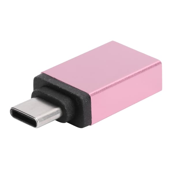 USB Type C Adapter Konverter - Rask lading for mobiltelefoner, bærbare datamaskiner og datamaskiner (rosagull)