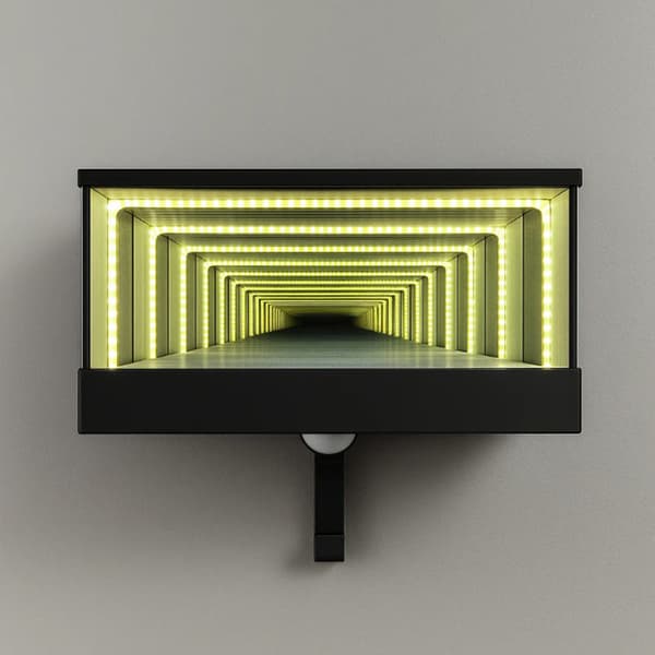 【BQ】Infinitys LED Garage Nøgleholder Vægmontering LED Modelbil Displayboks Bilnøgleholder Organizer Med LED-lys Black