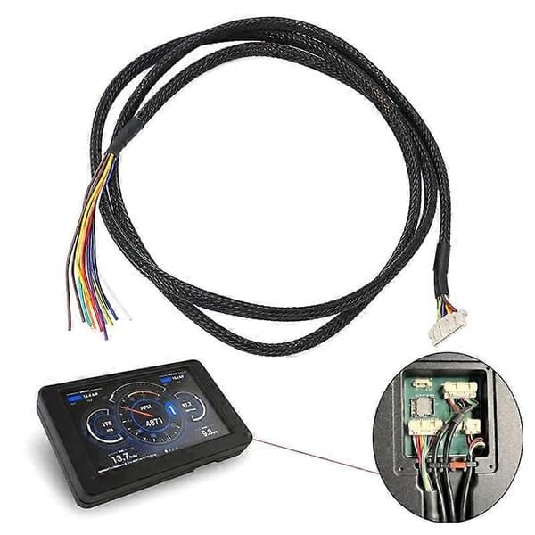 【BQ】Til 7-tommer Digital Dash Bil Ledningskabel Adapter Stik Black